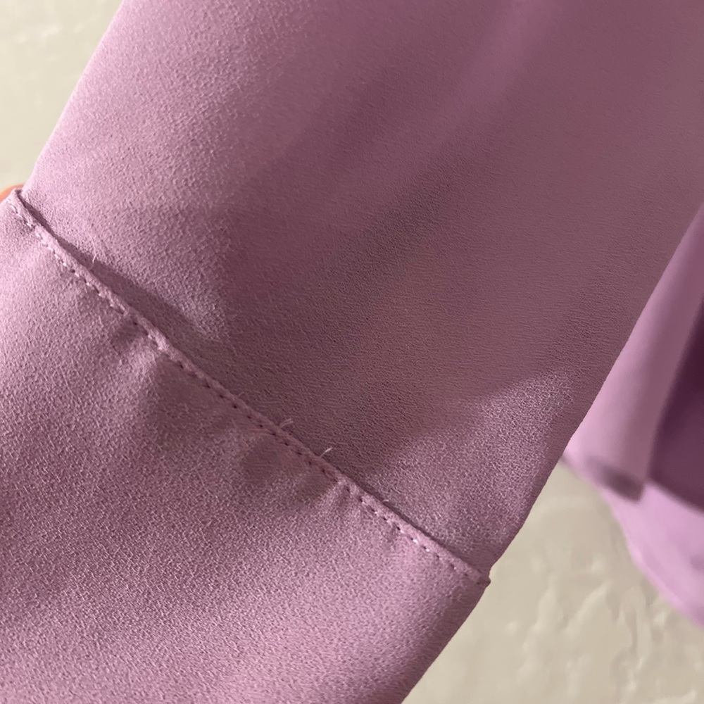 A little sheer lavender color blouse is like a purple pink color - Picture 2 of 4